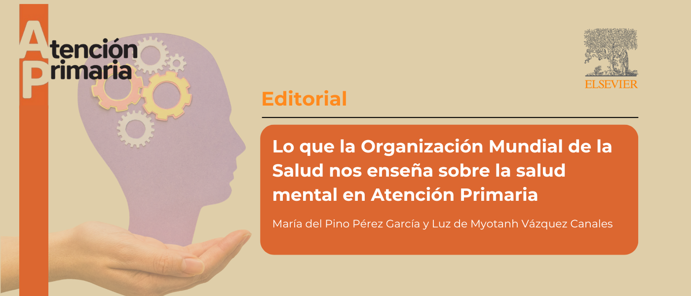 La hoja de ruta de la OMS sitúa la Atención Primaria en el centro de la salud mental